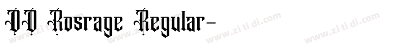 DD Rosrage Regular字体转换